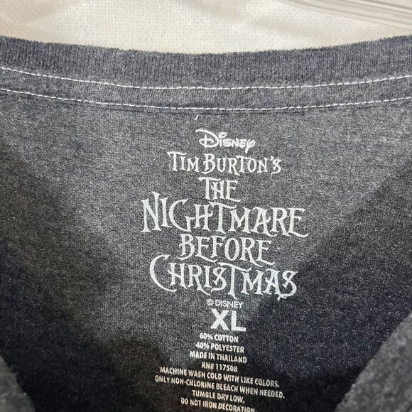 NEW The Nightmare Before Christmas Jack Big Face Tee Rolled Cuff - Women's XL - Picture 5 of 7